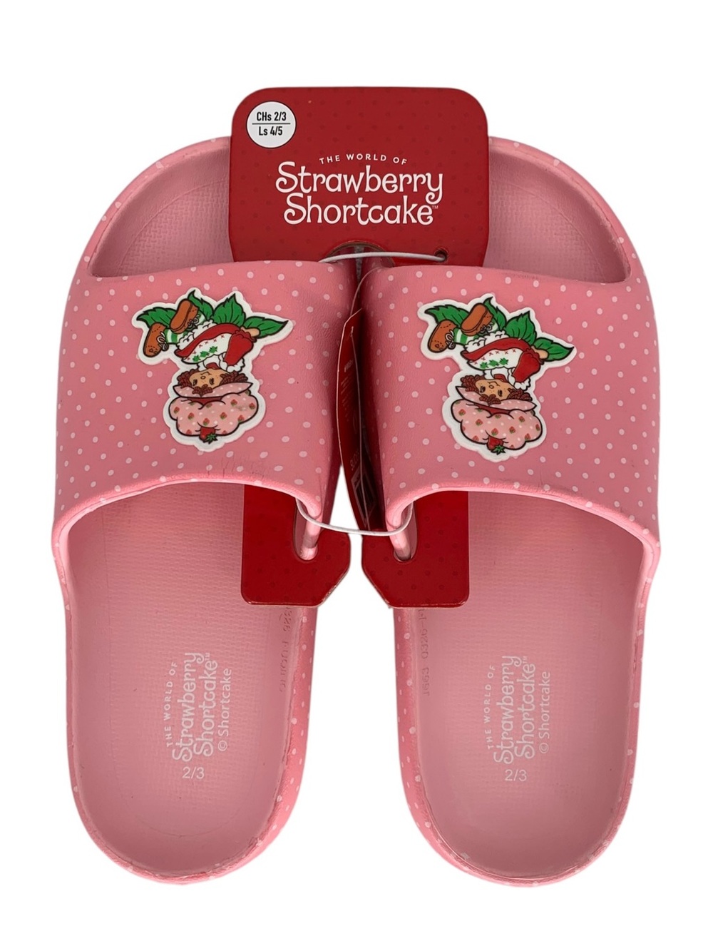 Strawberry Shortcake Foam Slip-On Sandals W4/5 or K2/3 (GirlhoodCore 70’s 80’s) - Picture 2 of 6